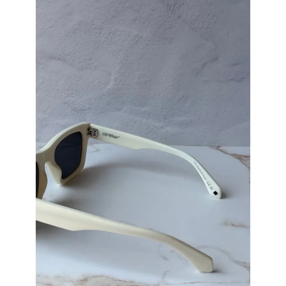 NEW Off White Valdez White Square Sunglasses
